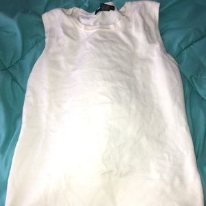 White sweater vest